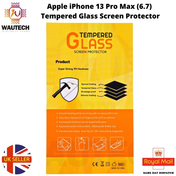 Apple iPhone 13 Pro Max (6.7) Tempered Glass Screen Protector2