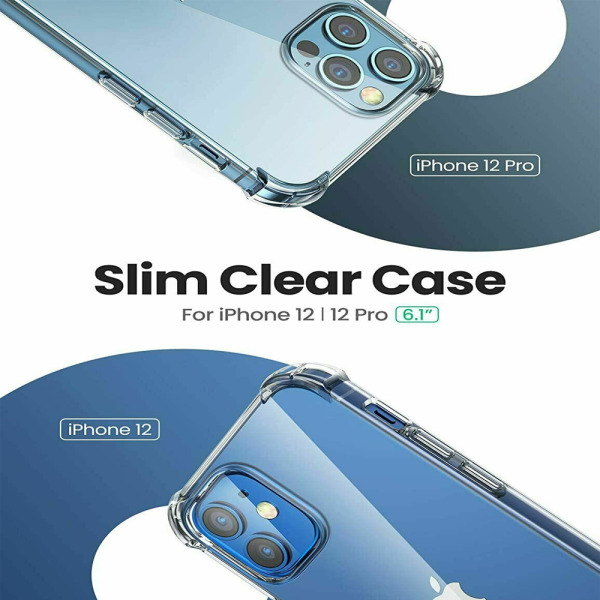 KING KONG Apple iPhone 12 Pro Armour Super Protection & Anti Burst TPU Case - Clear4