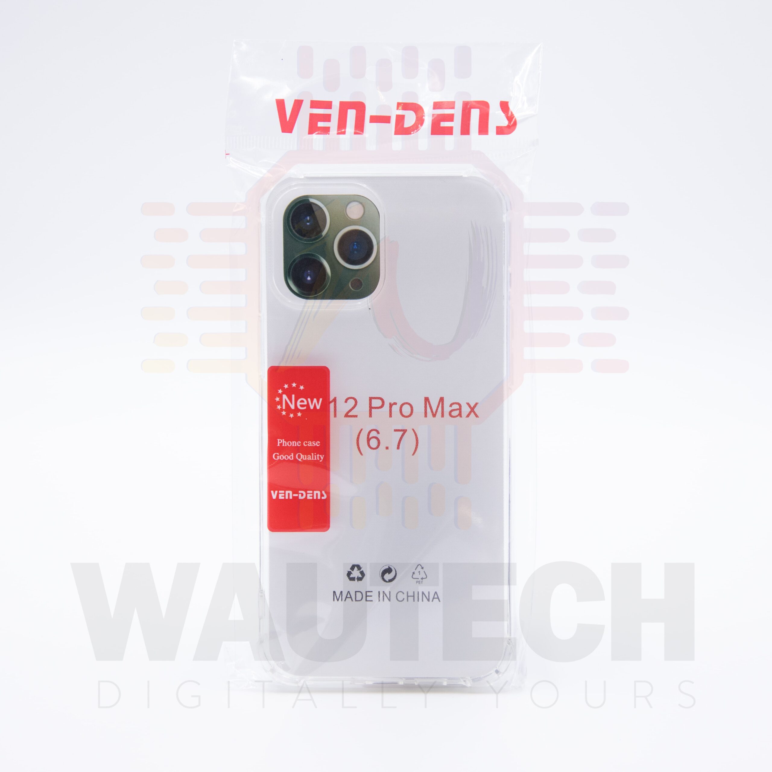 VEN-DENS Apple iPhone 12 Pro Max (6.7) Case - Clear - Back - Wautech Peterborough