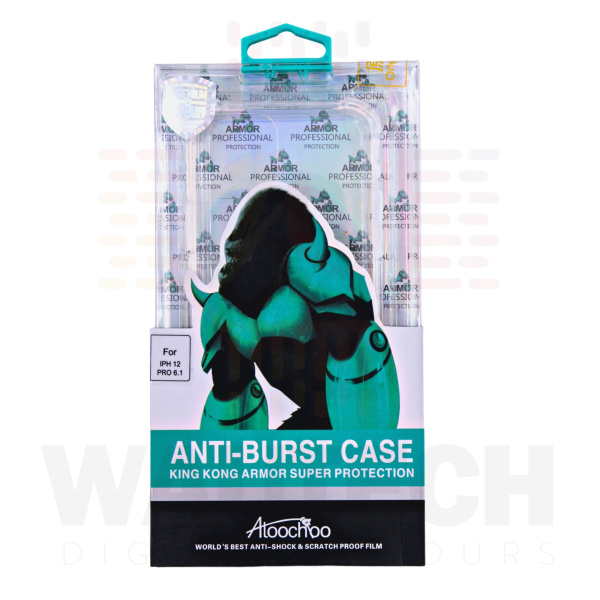 kingkong-iphone-12-pro-6.1-anti-burst-case-clear-wautech-peterborough-front