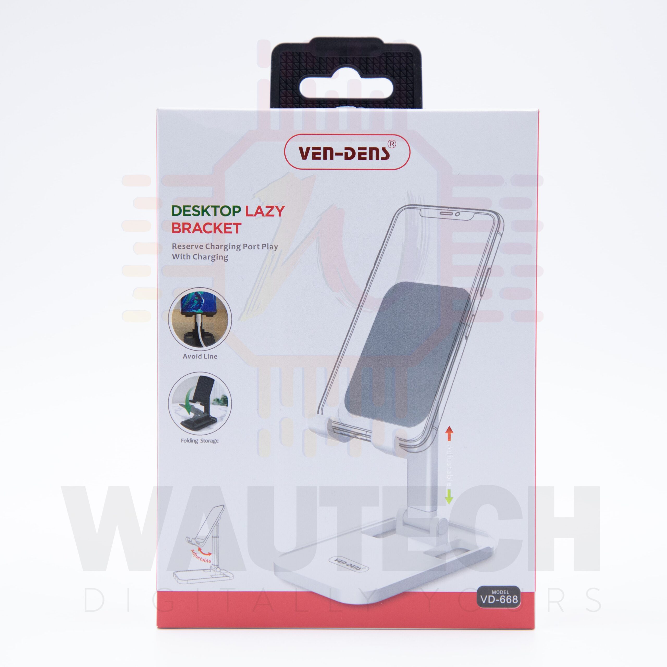 VEN-DENS Desktop Lazy Bracket for Smarphones and Tablets1 (VD-668) Wautech Peterborough