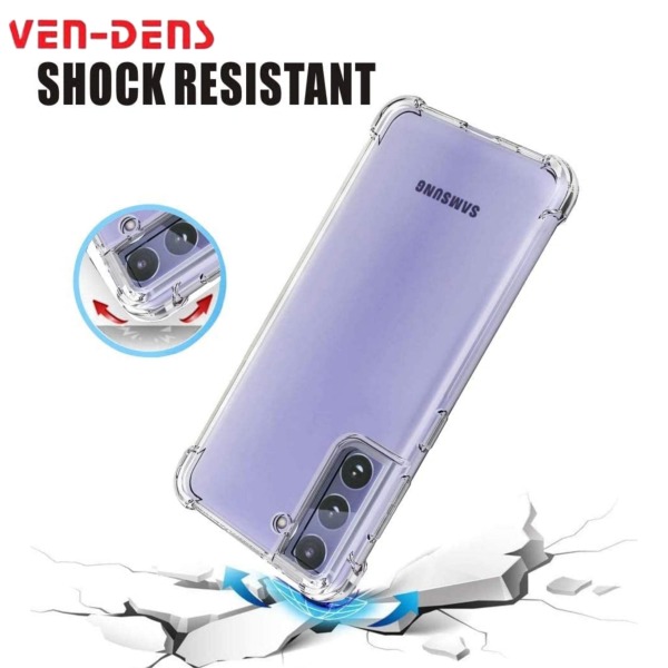 Ven-Dens Samsung Galaxy S22+ TPU Clear Case Protective Cover with Reinforced Corners – Clear4