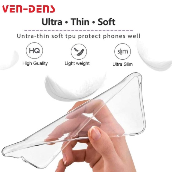 Ven-Dens Samsung Galaxy S22+ TPU Clear Case Protective Cover with Reinforced Corners – Clear7