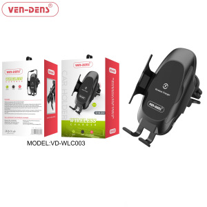 Ven-Dens Wireless Charger Car Holder (VD-WLC0003) - Black7