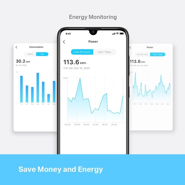 TP-Link Tapo Smart Plug with Energy Monitoring White3