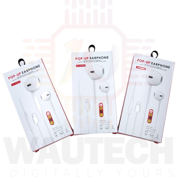 Ven-Dens Apple iPhone Lightening Pop-Up Earphones (VD-EAR002) - White12 - Wautech