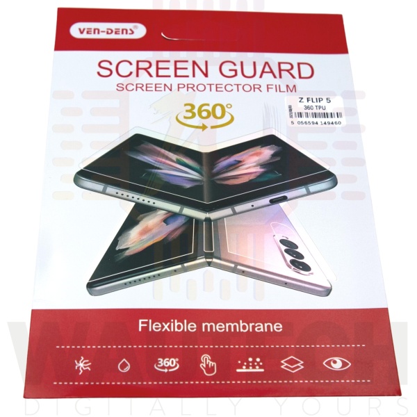 Ven-Dens Samsung Galaxy Z Flip 5 360 TPU Screen Protector - Clear1 - Wautech