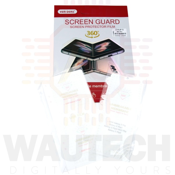 Ven-Dens Samsung Galaxy Z Flip 5 360 TPU Screen Protector - Clear7 - Wautech