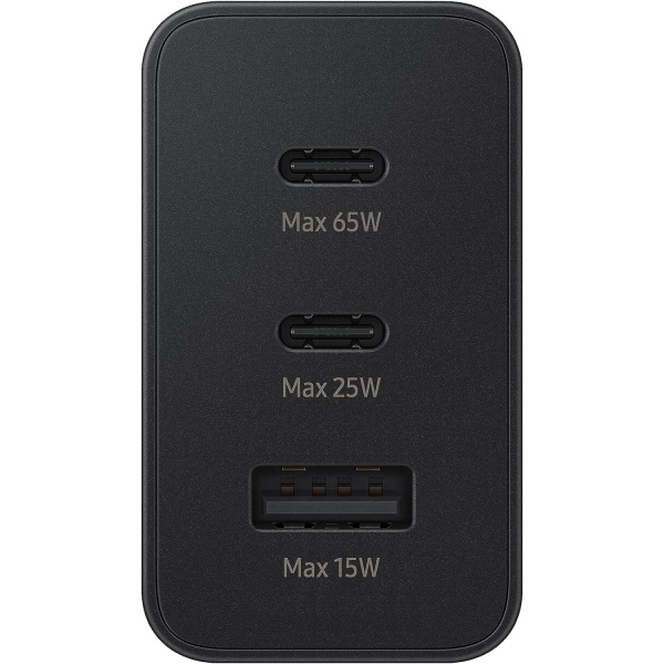 Samsung Galaxy Official 65W Trio Super Fast 2.0 Travel Adapter- Black2