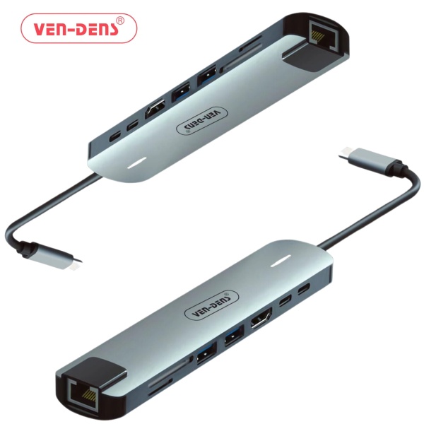 Ven-Dens 8in1 Multifunction Adapter10 (VD-ADP-020)