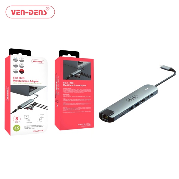 Ven-Dens 8in1 Multifunction Adapter7 (VD-ADP-020)