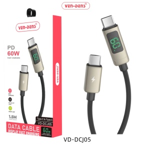 Ven-Dens 60W Type C to Type C Display Charging Cable6 (VD-DCJ05)