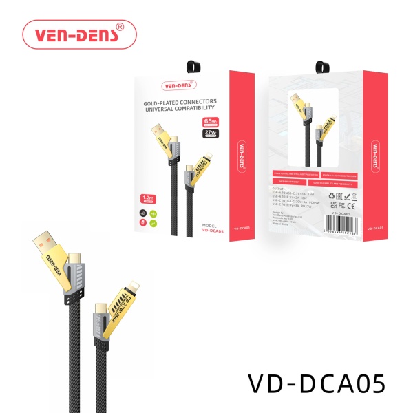 Ven-Dens Samsung Galaxy 4in1 Gold Plated Type C Cable11 (VD-DCA05)