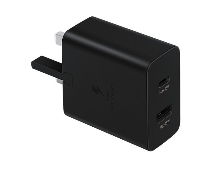 Samsung 35W Power Adapter Duo EP-TA220 in Black (EP-TA220NBEGGB)