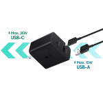 Samsung 35W Power Adapter Duo EP-TA220 in Black5 (EP-TA220NBEGGB)